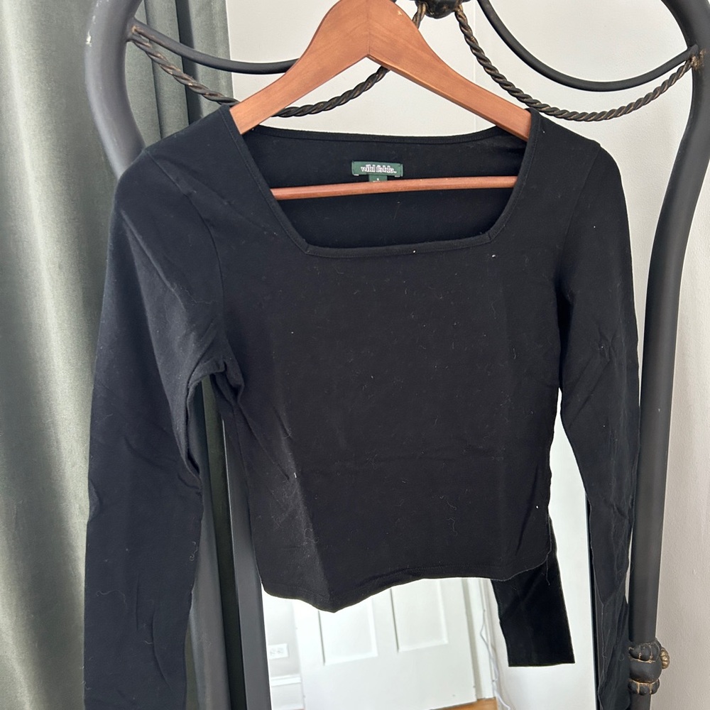 Wild Fable Cotton Square Neck Top